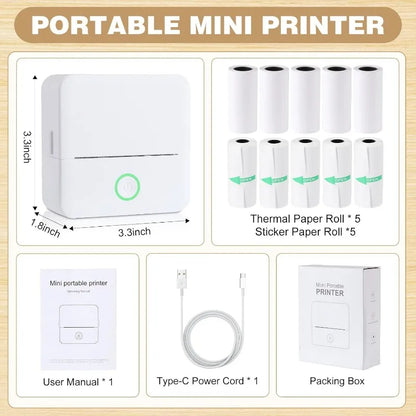 PocketPrint™ Wireless Mini Printer Set