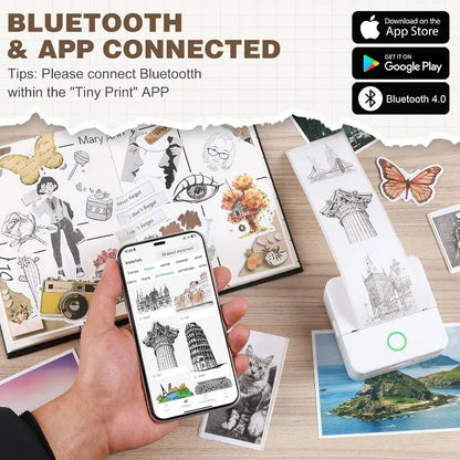 PocketPrint™ Wireless Mini Printer Set