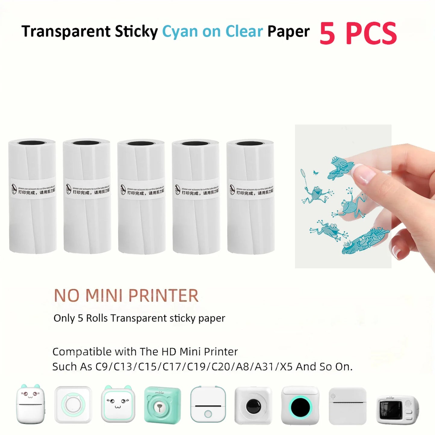PocketPrint™ Wireless Mini Printer Set