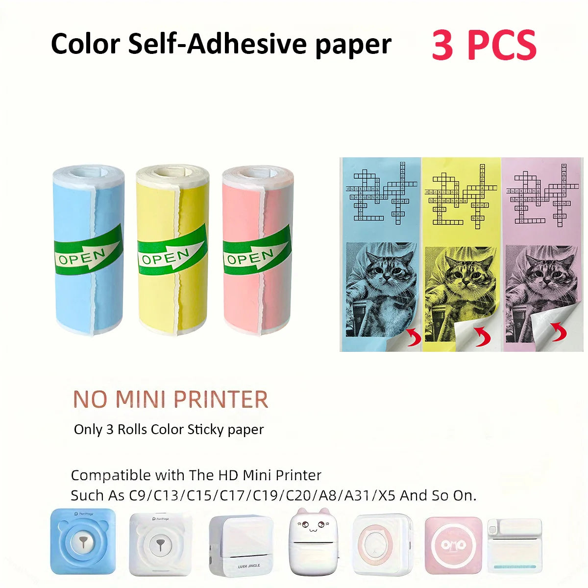 PocketPrint™ Wireless Mini Printer Set
