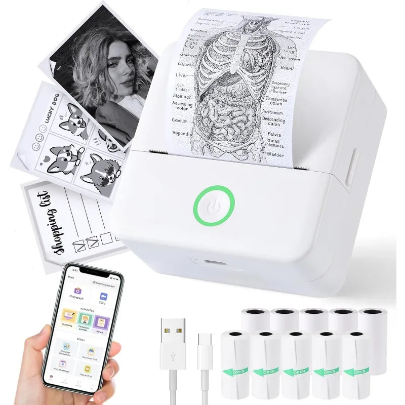 PocketPrint™ Wireless Mini Printer Set